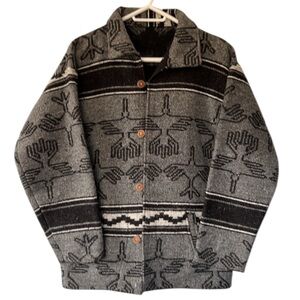 Native American Navajo Thunderbird Blanket Coat Size Medium-Large Unisex